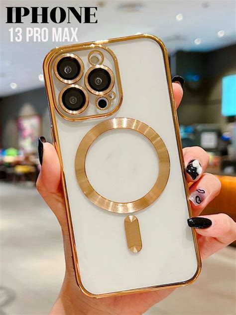 Чехол на iPhone 13 PRO MAX Айфон magsafe с магнитом прозрачный ...