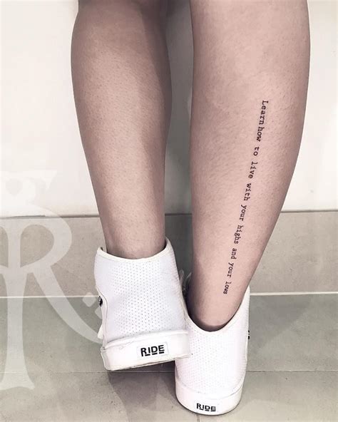 Tatuagem Na Batata Da Perna Frases
