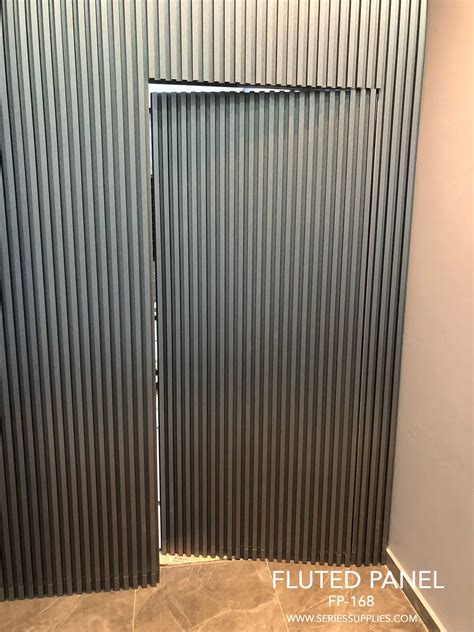 BEST HIDDEN DOOR WITH FLUTED PANEL Create clean, crisp, continuous