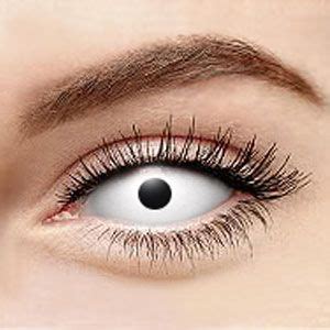 zombie white sclera contact lenses  mm