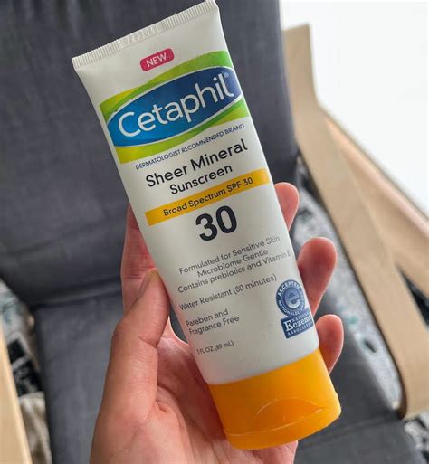 cetaphil sheer mineral spf  review mineral sunscreen