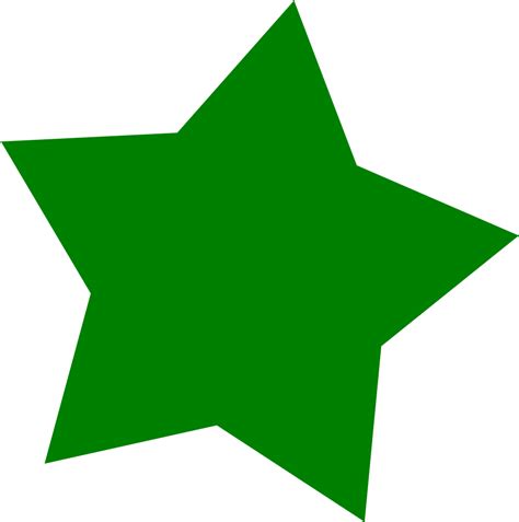 Free Clip Art Green Star - Clip Art Library