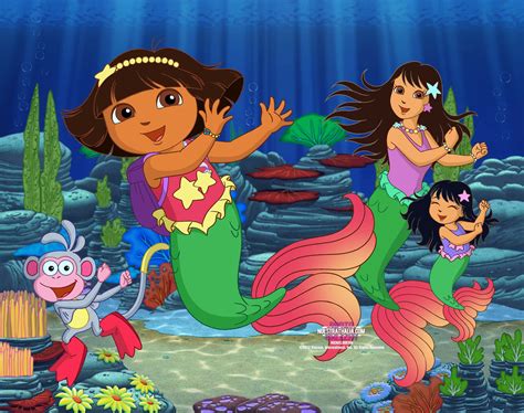 Download Dora The Explorer Mermaid Wallpaper | Wallpapers.com