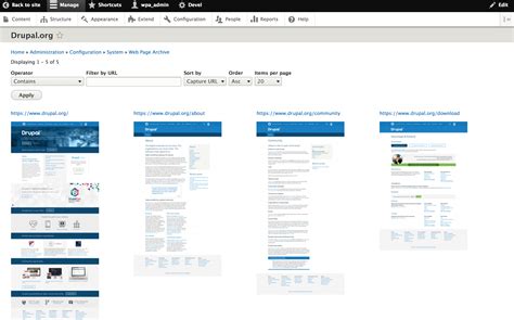 Web Page Archive | Drupal.org
