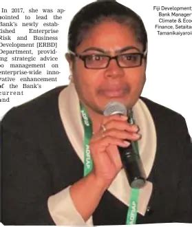 setaita tamanikaiyaroi appointed  fdb manager climate eco finance
