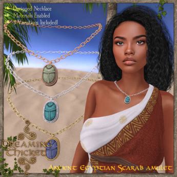 Second Life Marketplace - Dreaming Thicket - Egyptian Amulets - Scarab Set