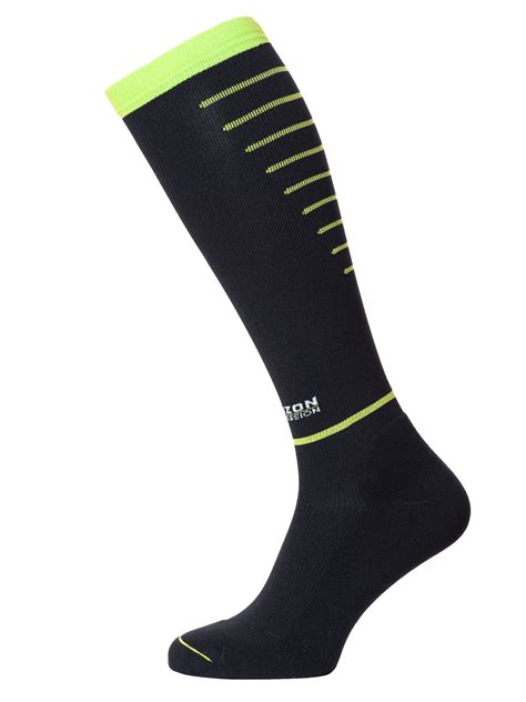 Horizon Performance Compression Over Calf Socks Black/Green