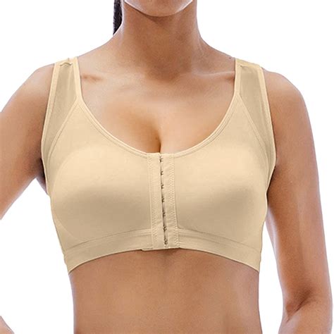 Bra For Seniors Front Closure Posture Corrector Bra For Women Full Coverage Front Closure ...