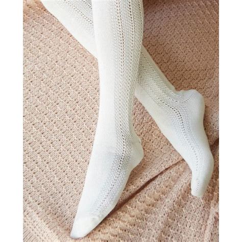 Gina Hoisery Ltd./gina Group Ruffled Trim Crochet OTK Socks