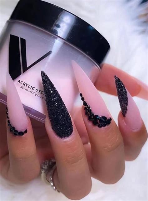 68 Beautiful Stiletto Nails Art Designs And Acrylic Nails Ideas 2020 ...