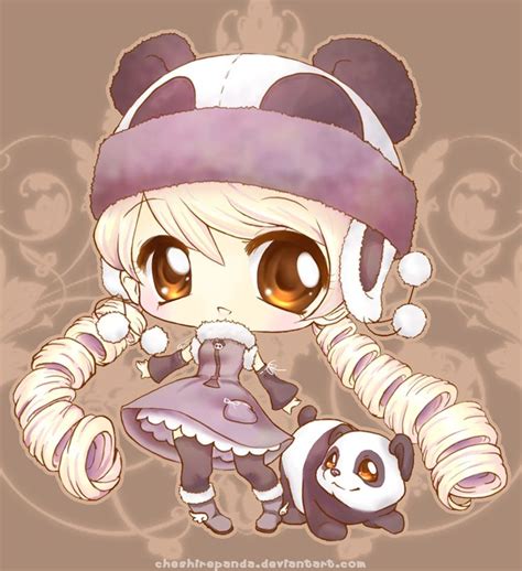 Chibi Animal Girls: Chibi Panda Girls | Anime, Chibi, Đang yêu
