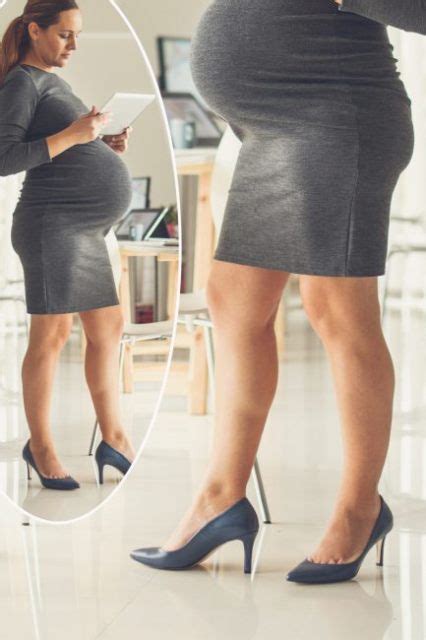 wear high heels  im pregnant