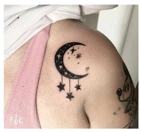 Moon And Stars Arm Tattoo - Gorgeous tattoo representation of the sun ...