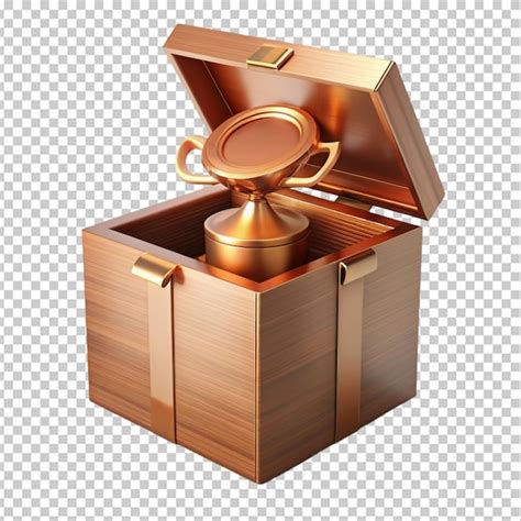 Premium PSD | Bronze prize box