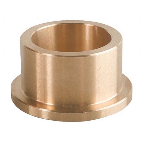 bunting bearings bronze  mm bore flanged sleeve bearing