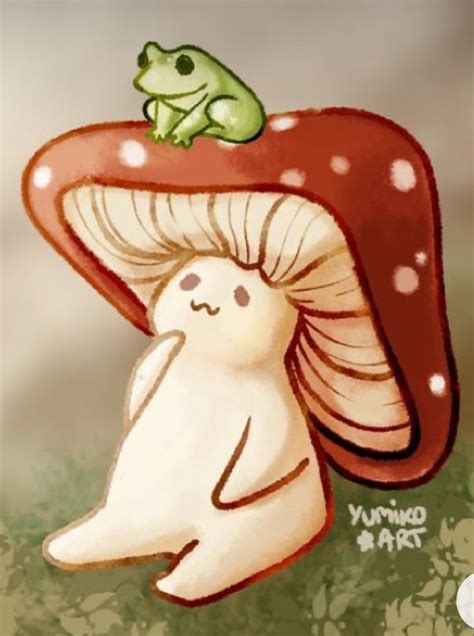 Pinterest | Stuffed mushrooms, Cute doodles, Frog art