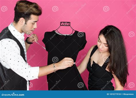 fashion designer  assistant stock photo image  designer measurements