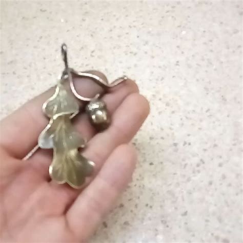 Кулон веточка | Belly button rings, Brooch, Jewelry
