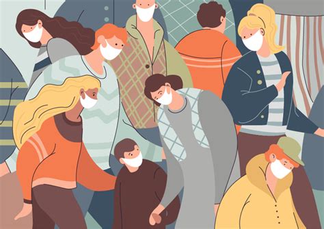 Иллюстрация Карантин в стиле 2d | Illustrators.ru