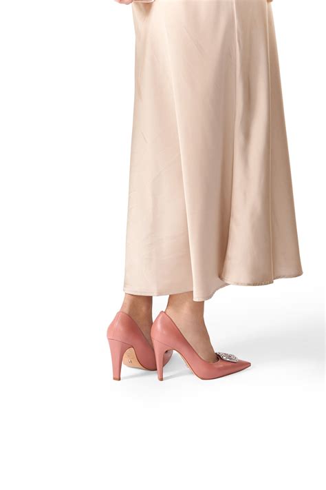 Danica Heels - Dusty Rose – Buttonscarves