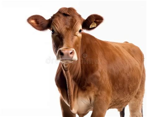 Photo of Jersey Breed of Cattle Isolated on White Background ...