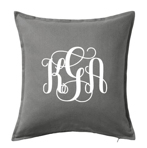 Script Monogrammed Pillow