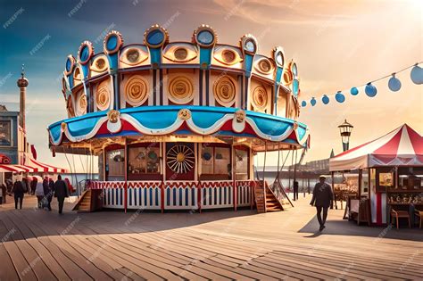 Premium Photo | The amusement park is a popular attraction for tourists ...