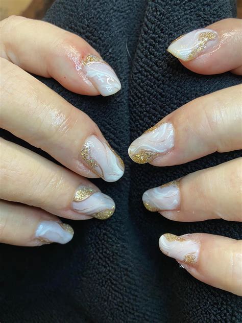 Fresh milky white stone technique.... - Amber Lotus Studio