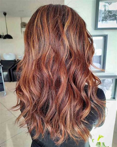 Chocolate Brown Hair Color With Auburn Highlights