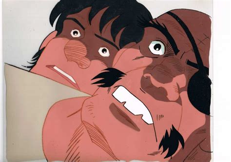 Yahoo!オークション - セル画 あしたのジョー 丹下段平 ＆ マンモス西