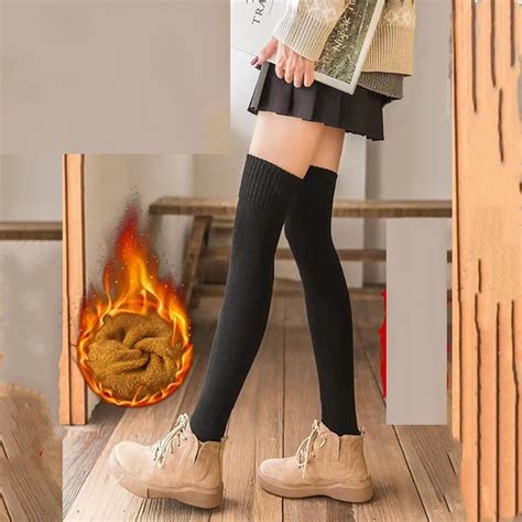 Теплые женские длинные носки гольфы гетры чулки Honey Fashion ...