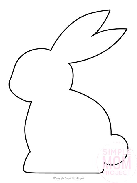 Free Printable Easter Bunny Template