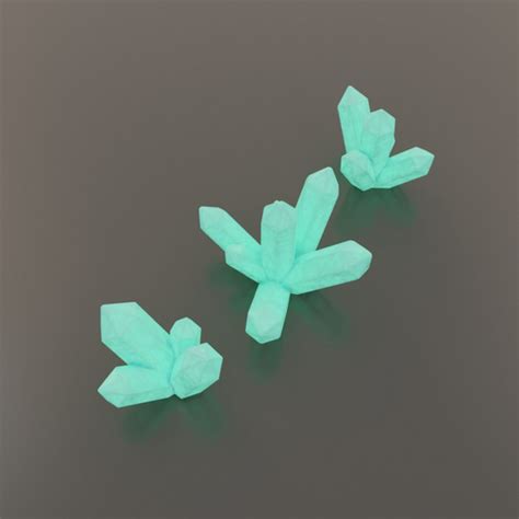 Second Life Marketplace - (TI) PBR Crystals (Green, Emissive)