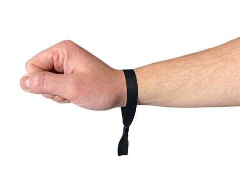 Black Festival Wristbands – Available Plain or Branded with Text & Logo
