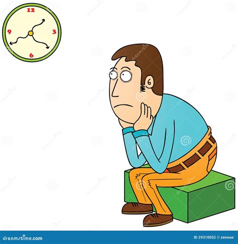 Waiting stock vector. Illustration of concept, lonely - 29310052