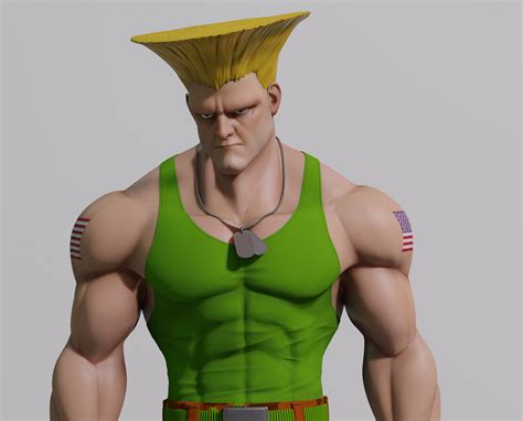 sf guile fan art finished projects blender artists community