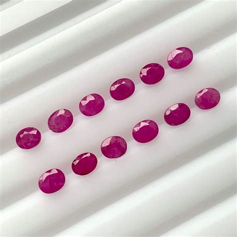 12 pcs Pink Ruby - 5.88 ct - Catawiki