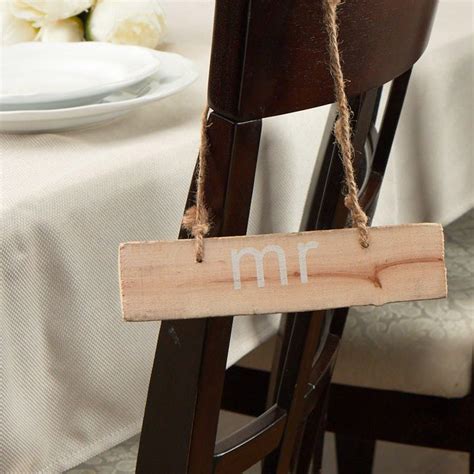 Rustic "Mr" Rustic Wood Hanging Sign - Wedding Ceremony Accessories ...