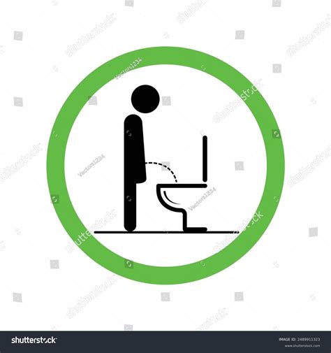 Set Toilet Restriction Icon Collection Man Stock Vector (Royalty Free