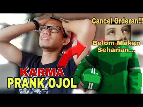 PRANK OJOL CANCEL MAKANAN KENA KARMA || #yb #prankojol - YouTube