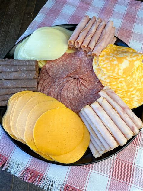 Deli Meat and Cheese Tray - Plowing Through Life