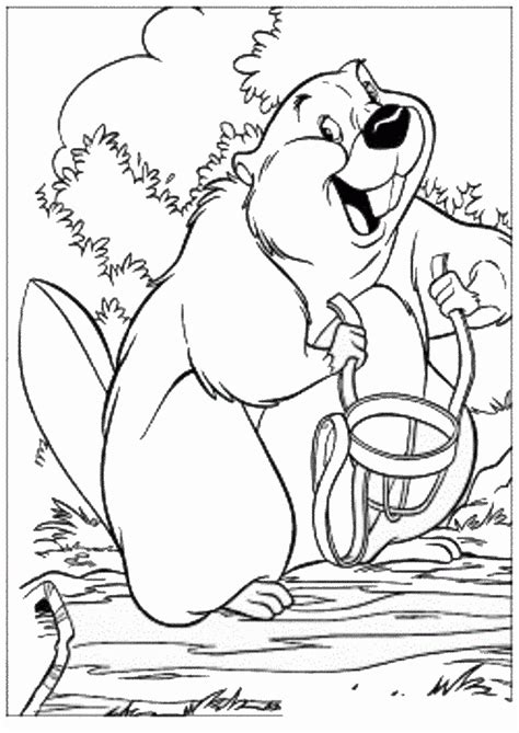 Beaver Coloring Pages