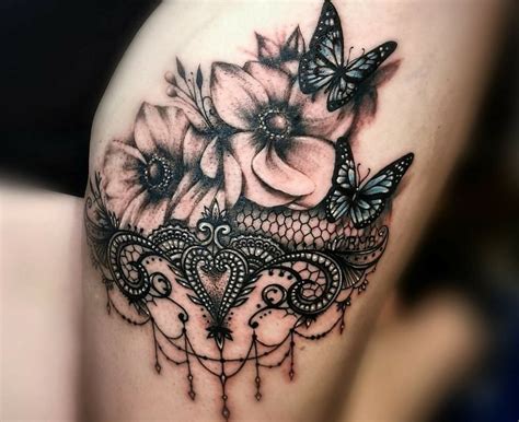 Lace And Flower Tattoo Ideas | Best Flower Site