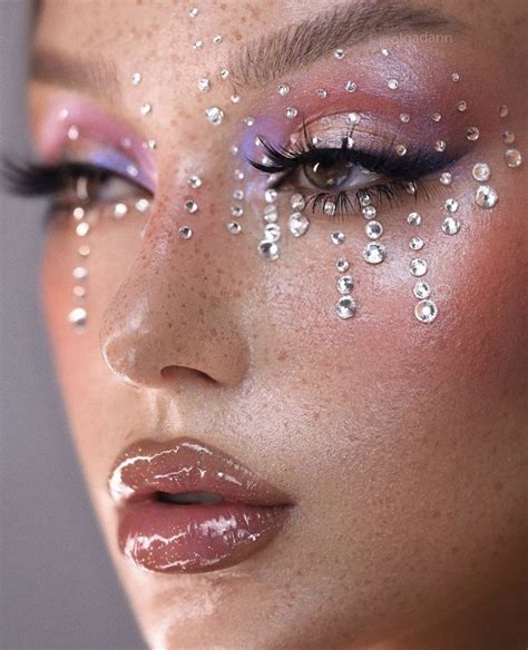 Rhinestone Makeup Look