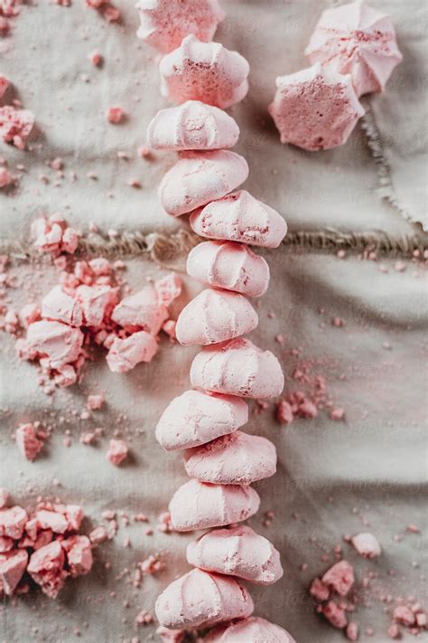 "Strawberry Meringue Kisses" by Stocksy Contributor "Tatjana Zlatkovic