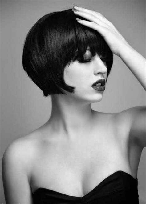 Gorgeous Thick Blunt Bob Style with Bangs