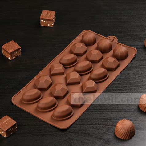 Силиконова форма за бонбони, Диамант - Drebolii.com