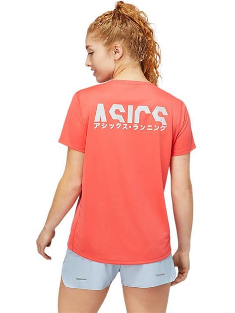 Женская футболка для бега Asics Katakana Ss Top 2012A827 702 | Интернет ...