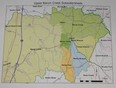 Bonnieville Ky: Bonnieville Bacon Creek Watershed Map