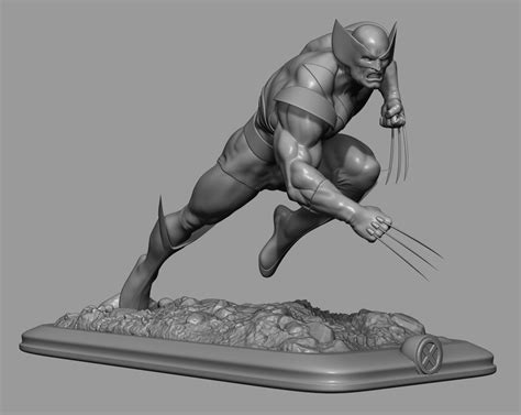 Wolverine 3D Model $10 - .stl .obj - Free3D